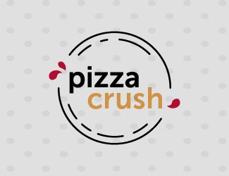 Projekt graficzny logo dla firmy online Pizza Crush